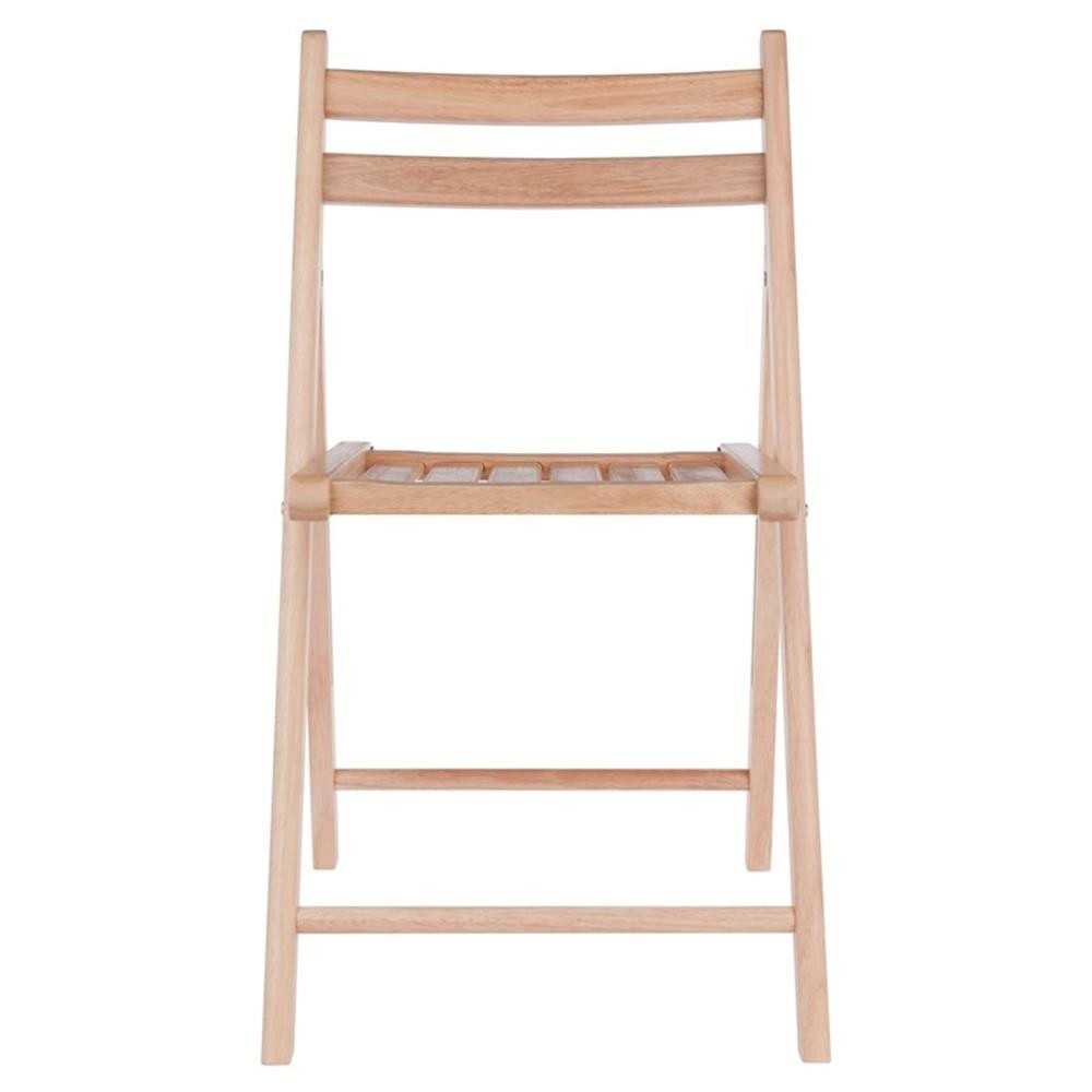 Winsome Robin Transitional Solid Wood Folding Chair Set in Natural (Set of 4)