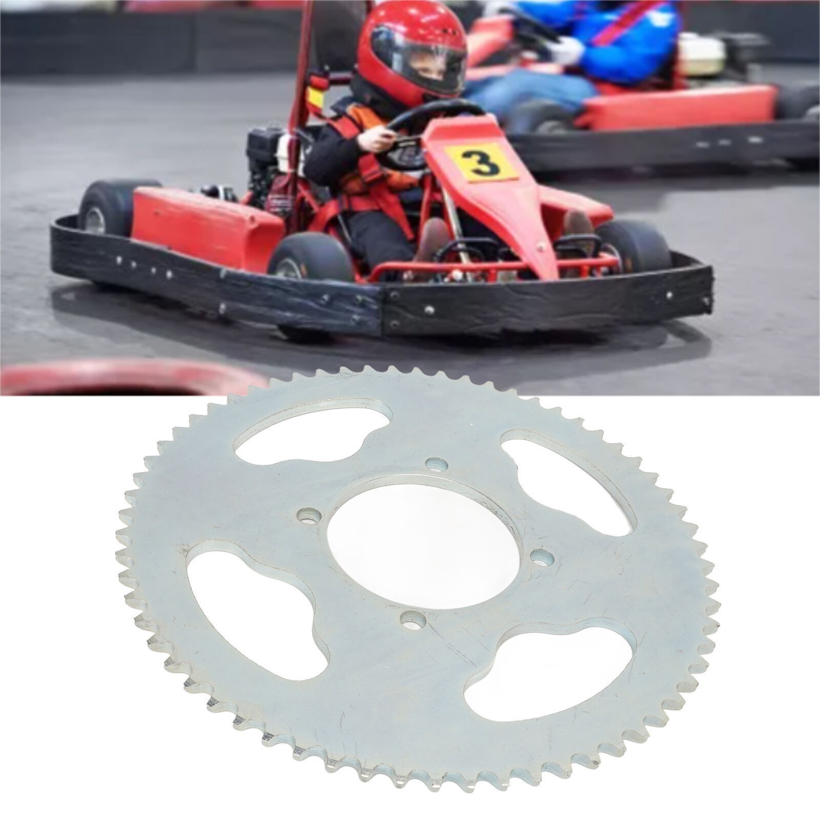 T8F 64T Chainring 54mm 4 Hole Steel Excellent Toughness Mini Motorcycle Sprocket