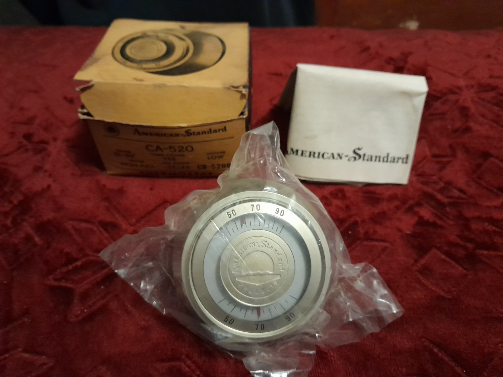 Vintage 1959 American Standard Thermostat, NEW -NIB  Uber RARE