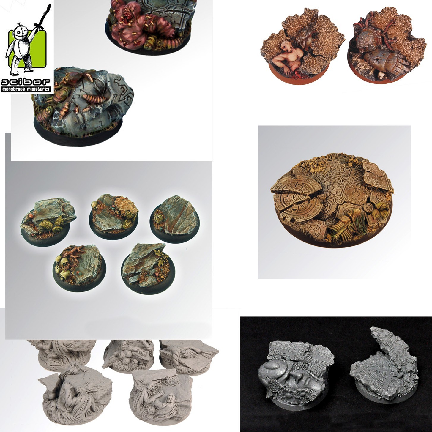 Scibor Monstrous Miniatures - Scenic Resin Bases - Various Sizes - Themes