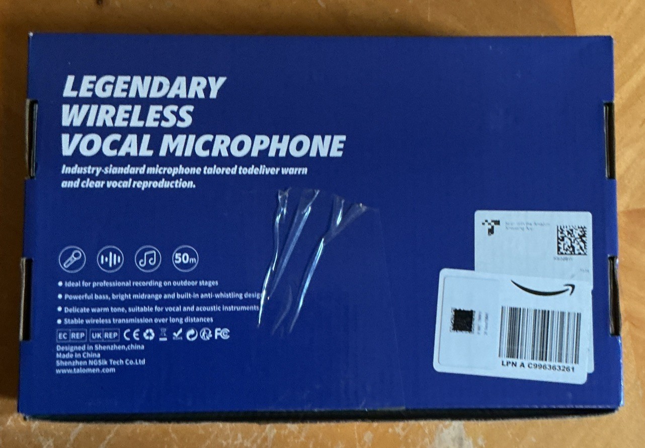 Talomen K60 Handheld Wireless Dynamic Microphone Set