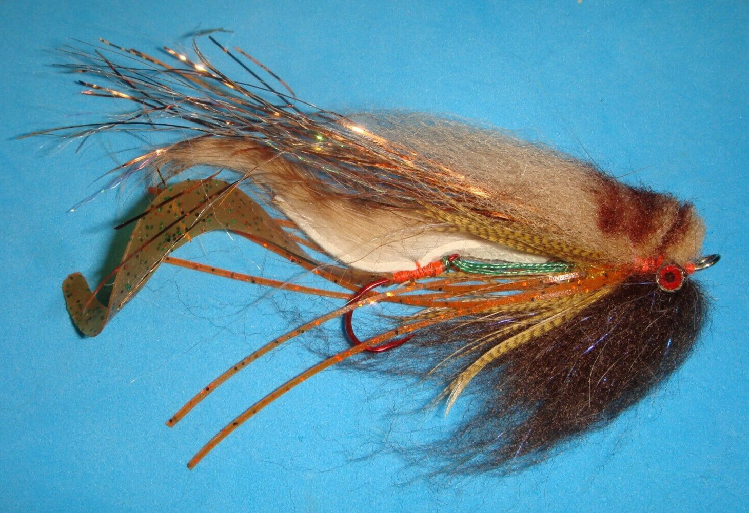 FLY FISHING FLIES - Natural/Brown THOR'S HAMMER AP Streamer, size #2** (3 pcs)