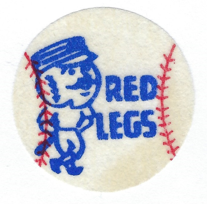 1960's Cincinnati Redlegs vintage felt patch 2" old MLB rare logo Reds