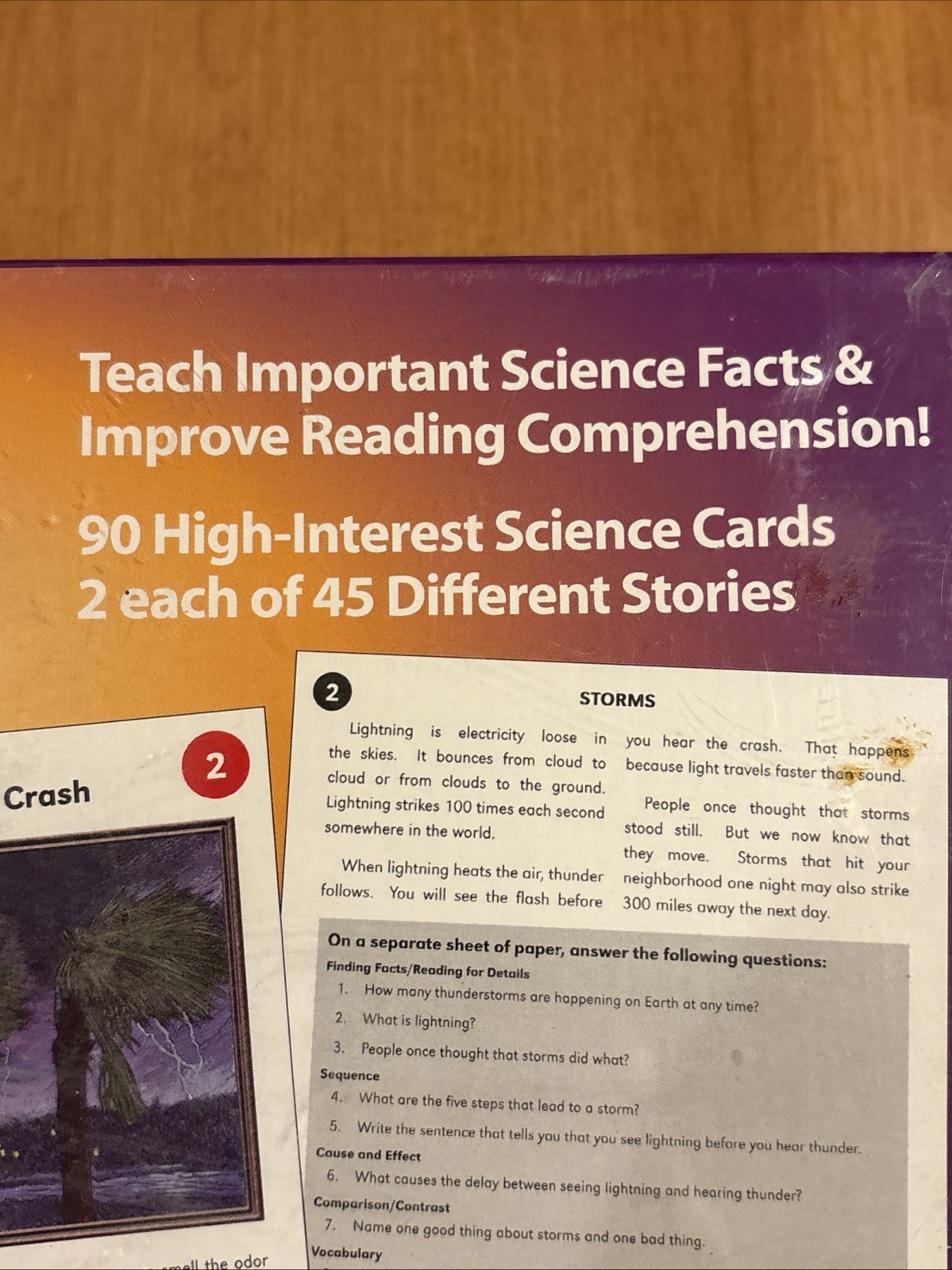 New Sealed Education Tools Skill Based Story Cards Science Animal Solar System