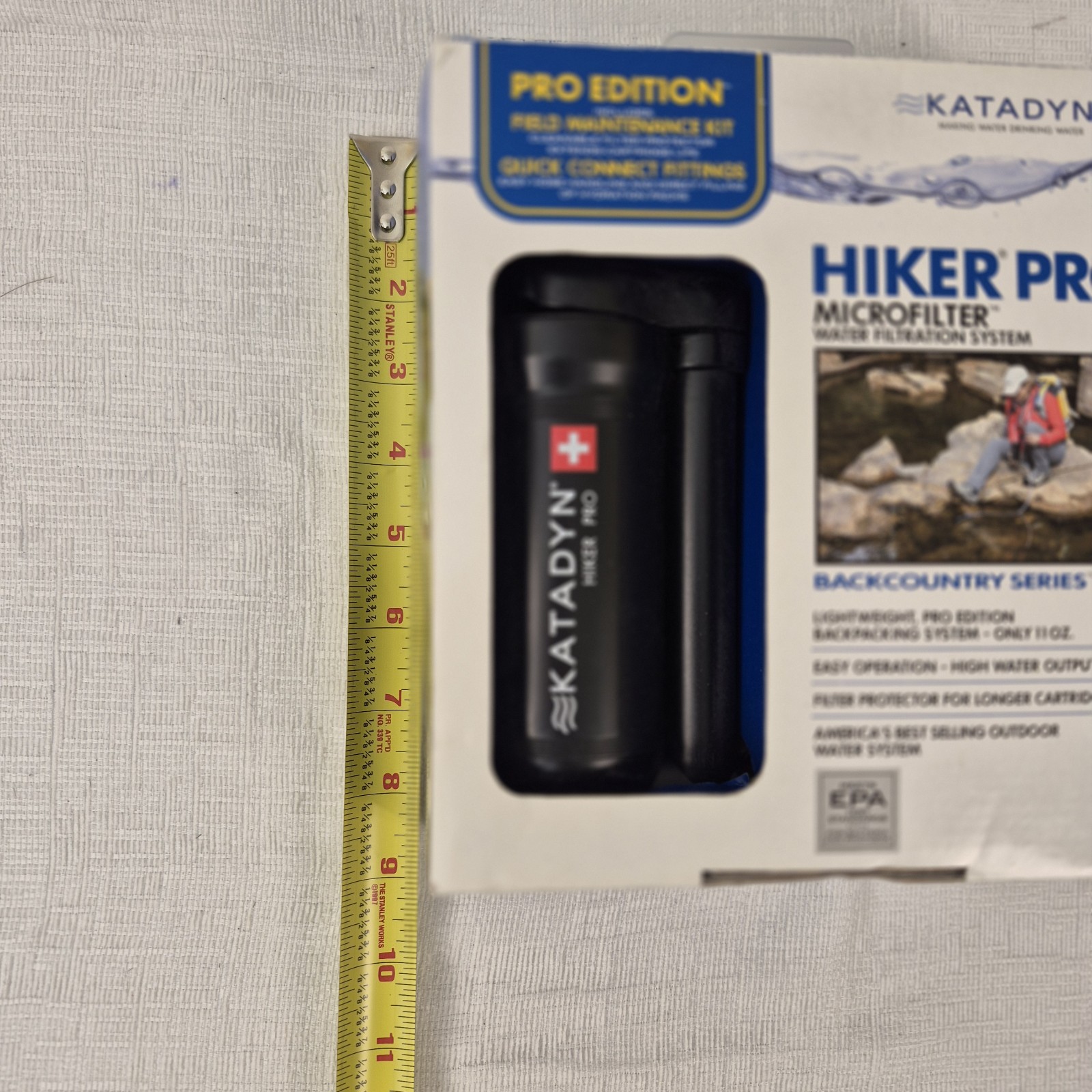 Katadyn Hiker Pro Microfilter Pump Portable Water Filter Backpacking New