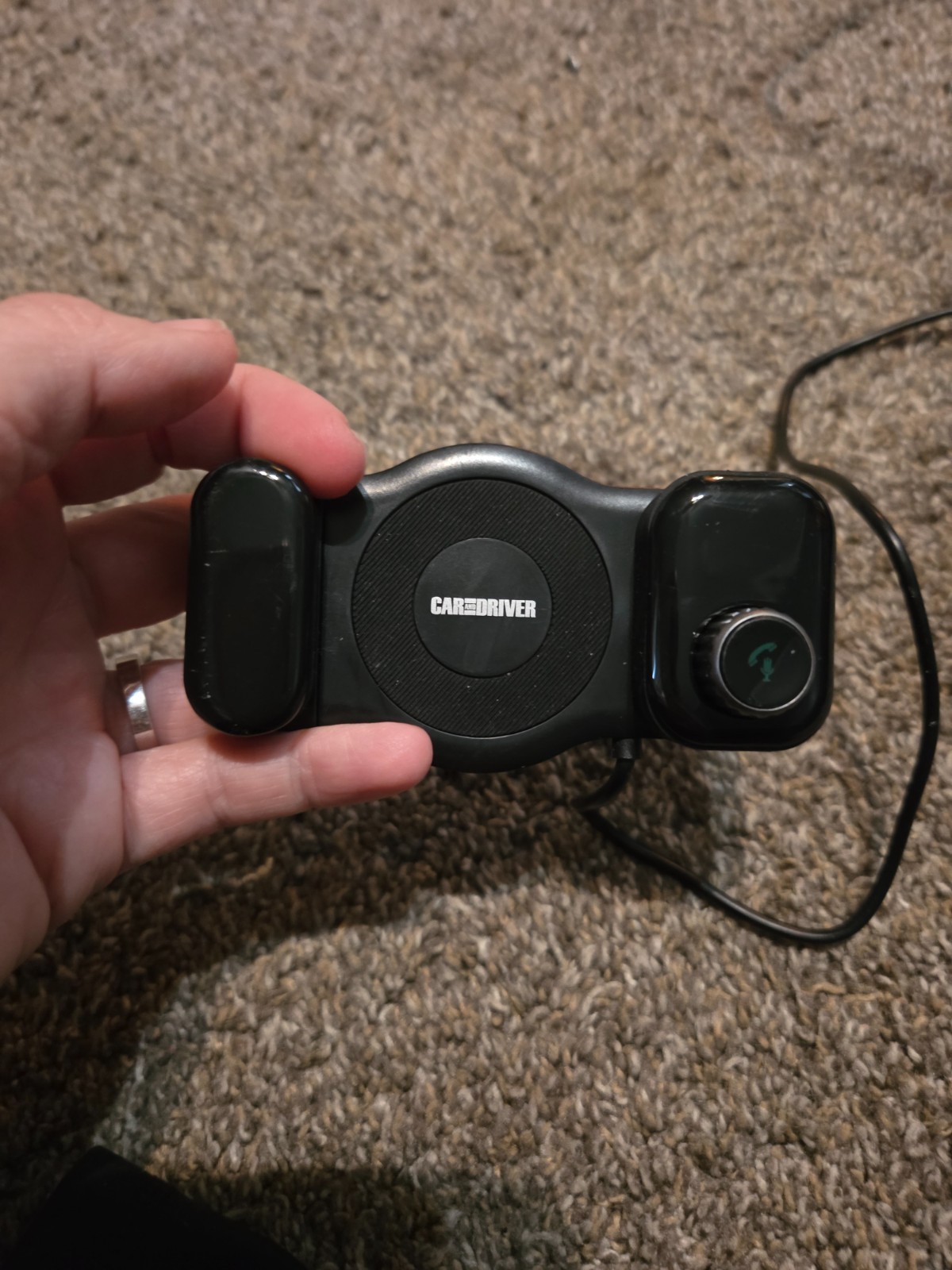 Bluetooth FM Transmitter | Car Vent Phone Mount Featuring Streaming Audio, TF...