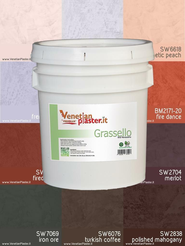 Grassello - by FirmoLux Real Venetian Plaster from Italy (popular colors)