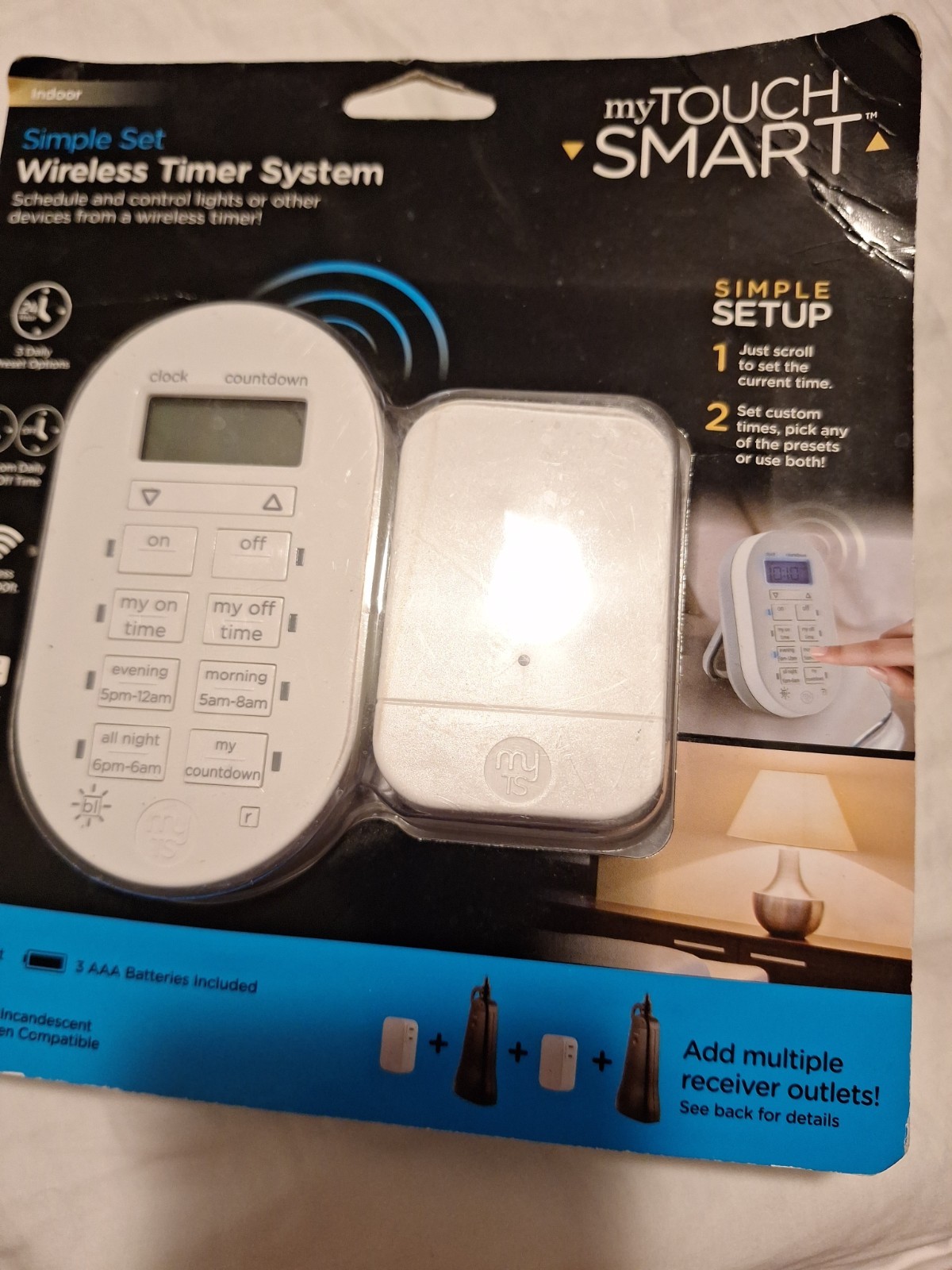 Mytouch Smart Simple Set Indoor Wireless Timer System #35166 ~ Brand New/Sealed