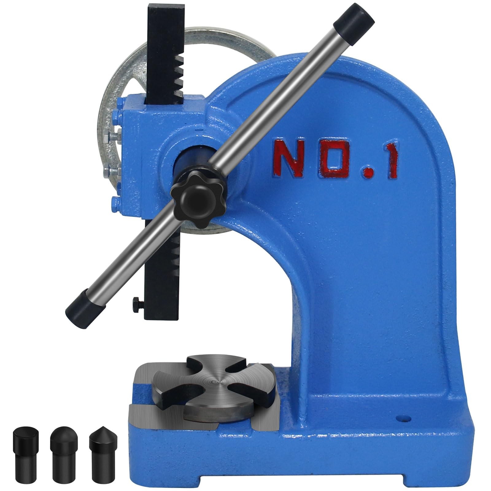 HAowosi Arbor Press 1 Ton,Ratchet Leverage Arbor Press with Handwheel,5.5" Ma...