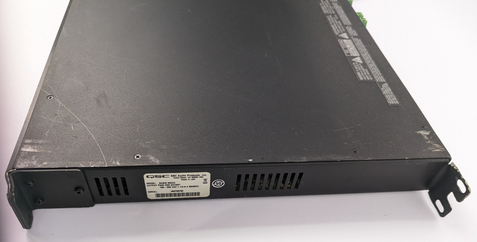 QSC Basis 922uz BASIS-922UZ Amplifier/Loudspeaker Control Processor