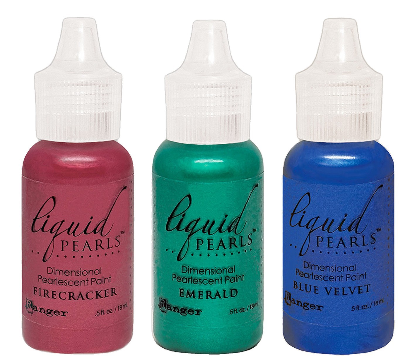 Ranger, Liquid Pearls, Dimensional Paint, 3, Red, Green, Blue Velvet, New 2026
