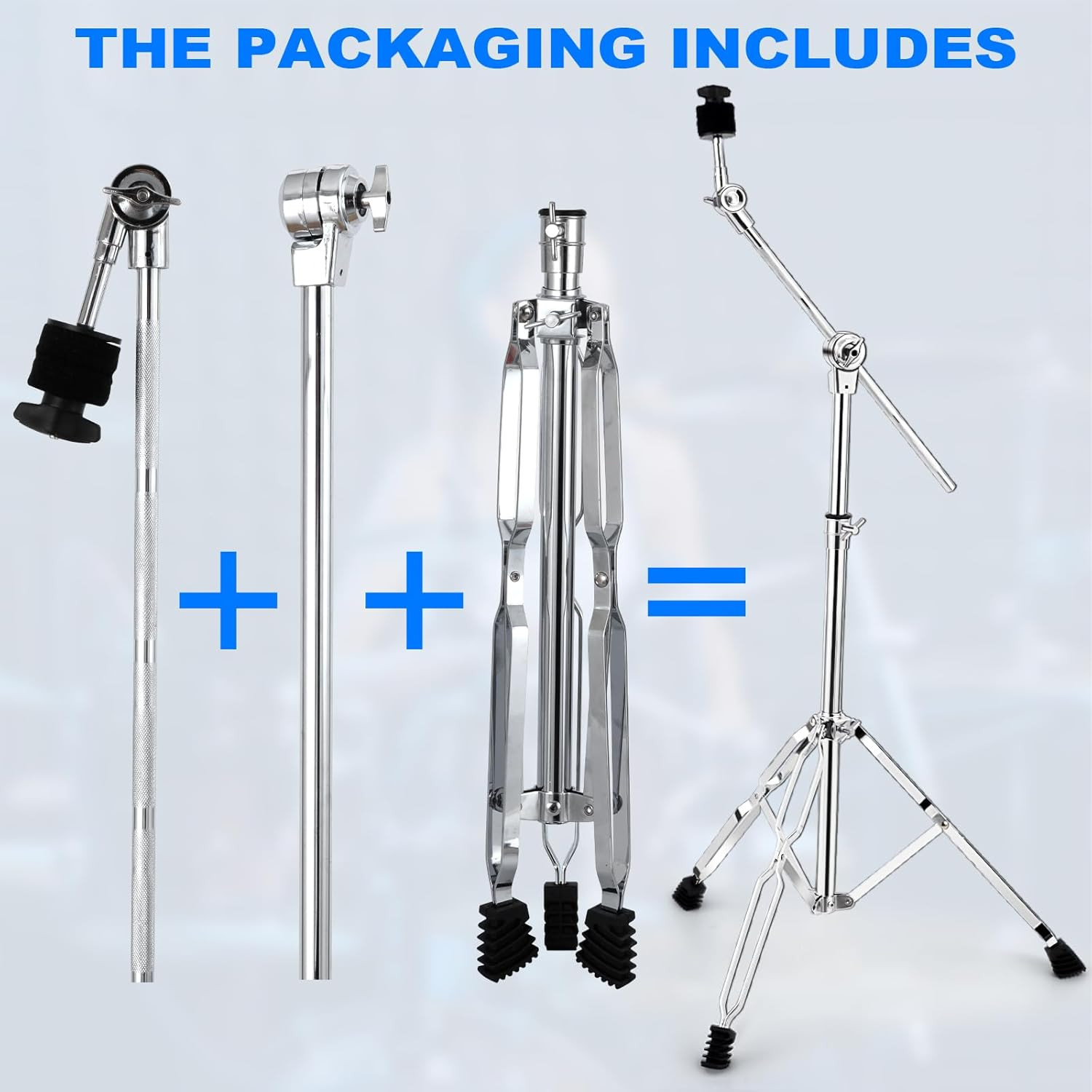 Cymbal Stand 2Pack, Standard Cymbal Boom Stand Adjustable 30"-58" Ride and Crash