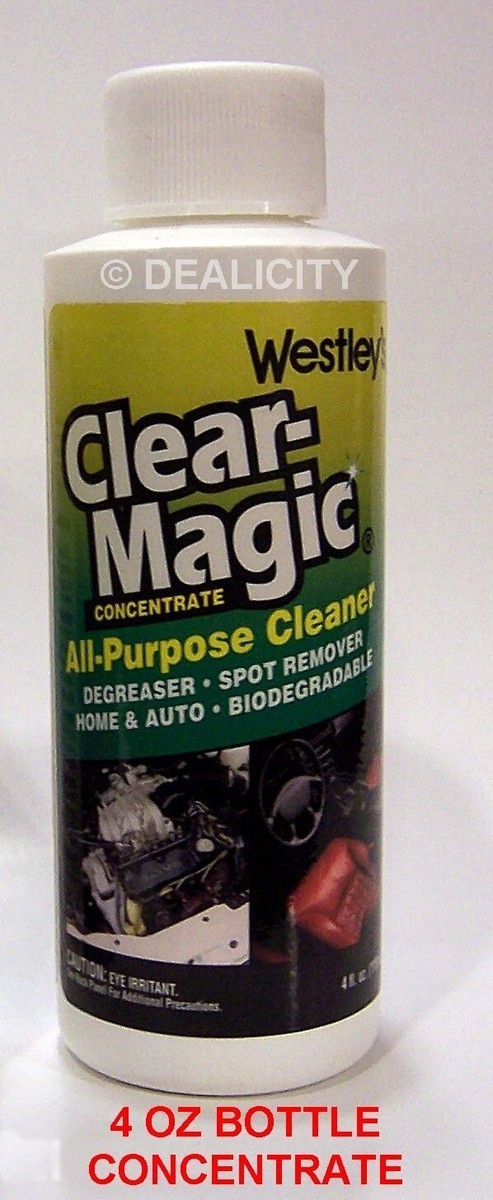 Westley's Concentrate CLEAR MAGIC Cleaner Spot Remover 4oz Makes 64 fl oz H15 Ⓢ