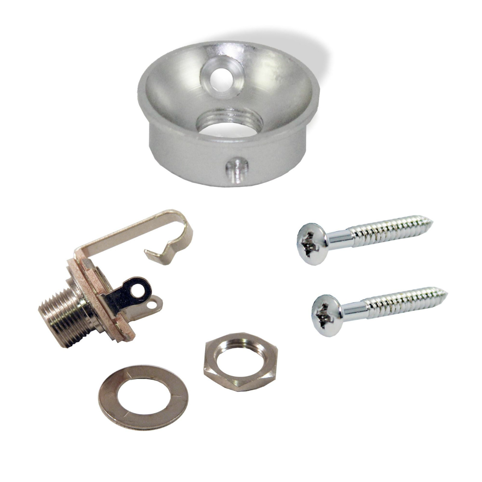 Jack Cup 22mm Socket Silver with Switchcraft Jack Bitterroot 0811246SLKT