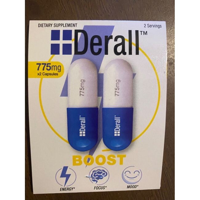 Derall Boost Focus 775mg Energy Concentration (24 Caps)