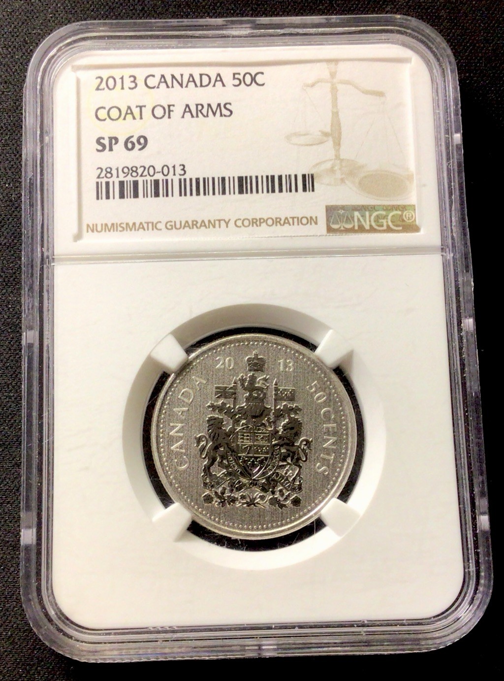 2013 Canada 50c Coat Of Arms! NGC SP 69! Specimen! ENN Coins