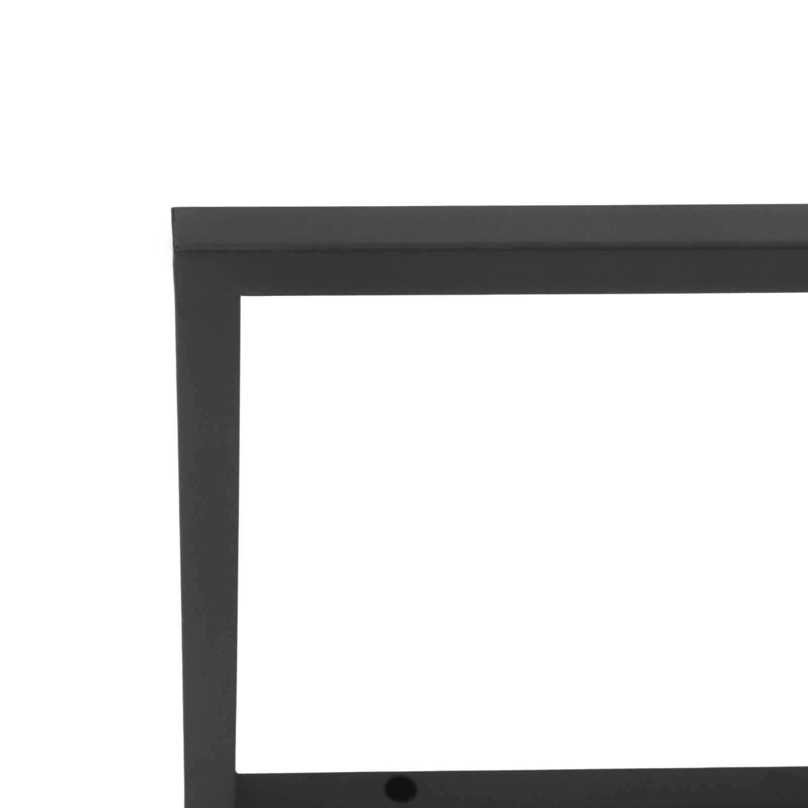 3-Tier Rectangular Shelf Bracket Wall/Floor/Ceiling Mount Storage Shelving Brack