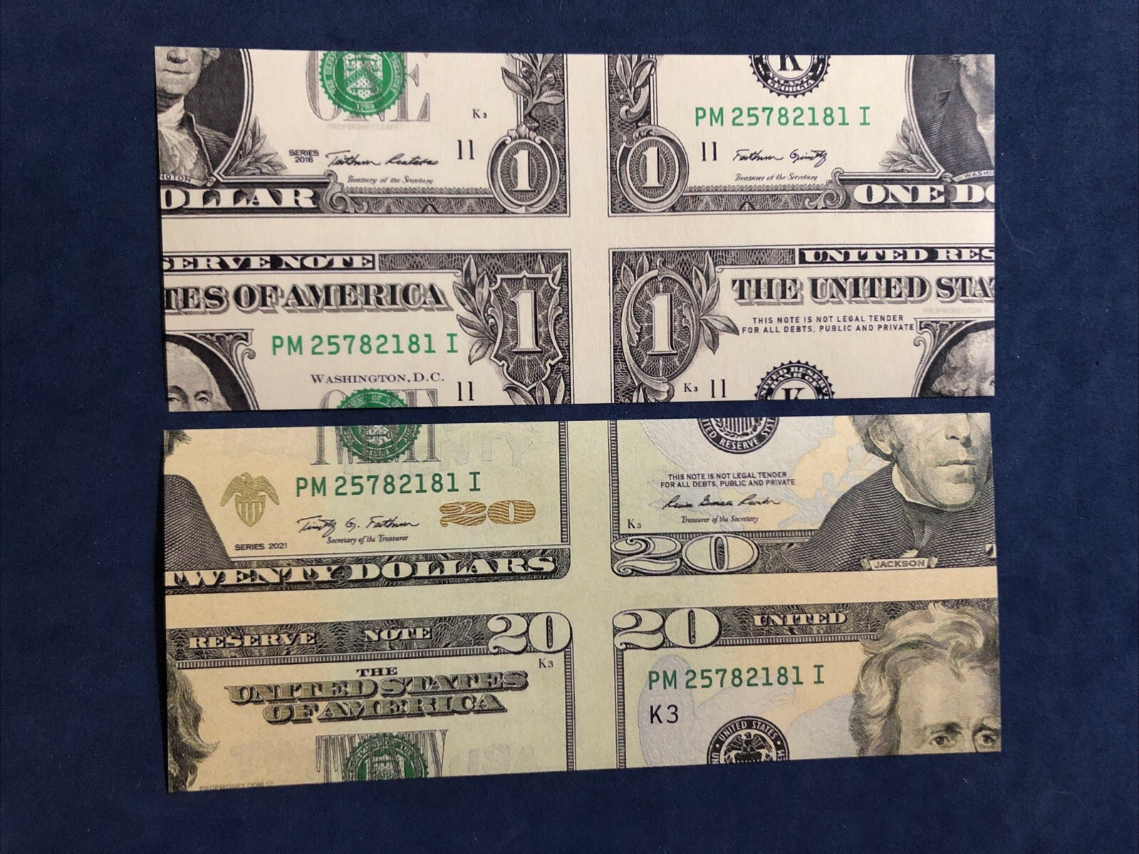 MISMADE $20 & $1 BILL MAGIC TRICK  - New - 2 Bills