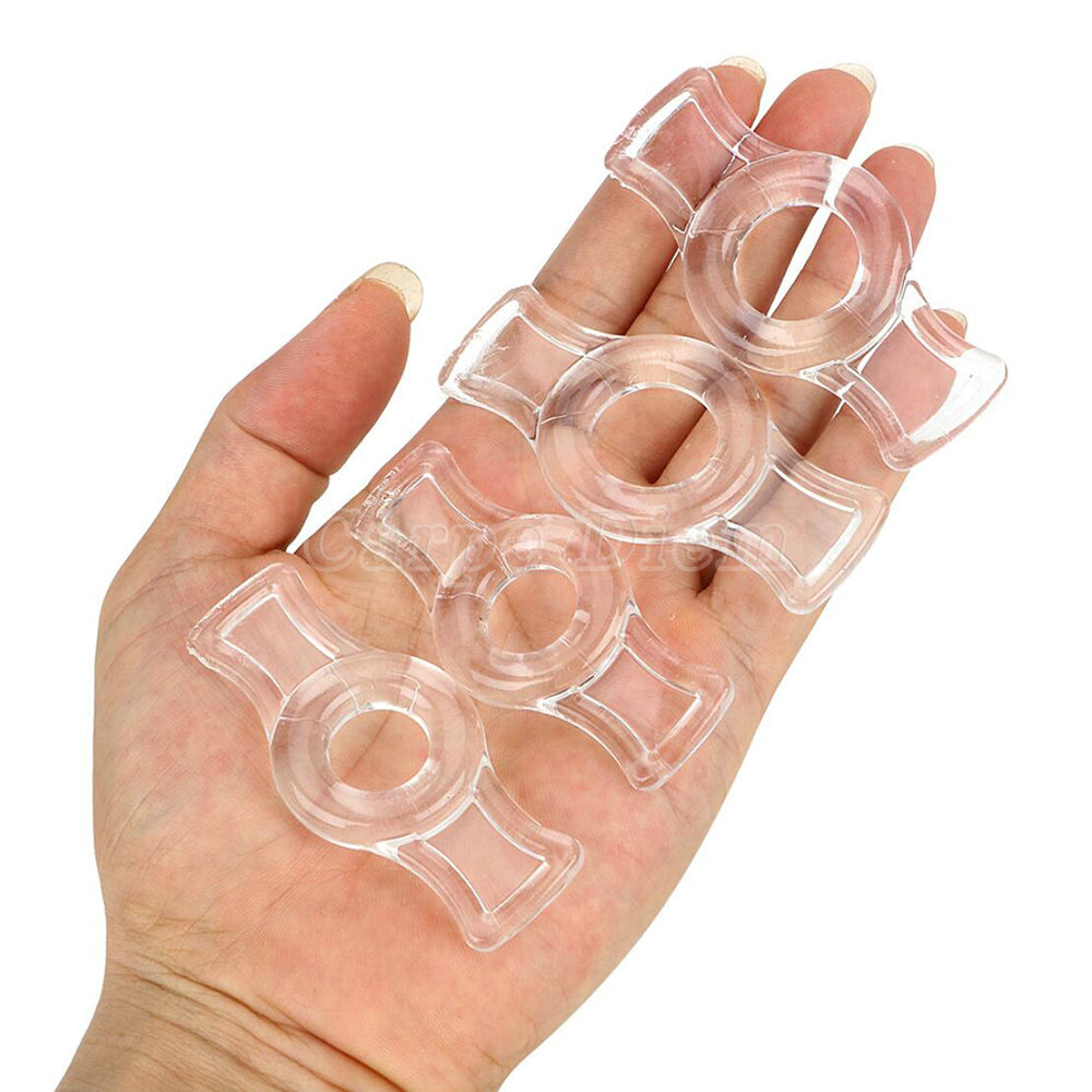 4 PCS Penis Cock Ring SEX Prolong Delay Sex Toys for Men Male Erection Enhancer