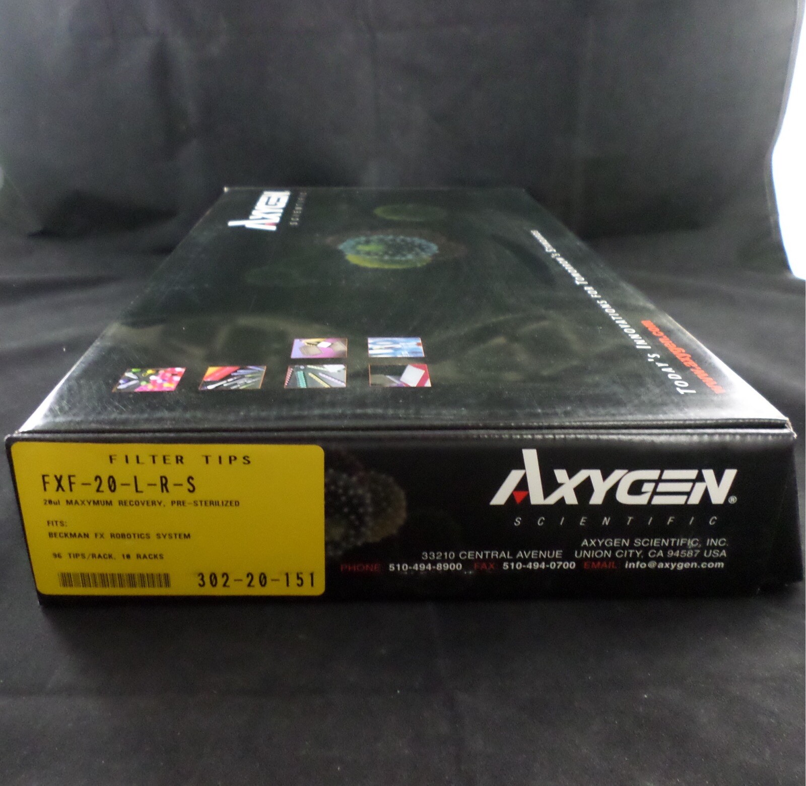 AXYGEN Plastic 20µL 96-Well Pipet Tips Clear Filtered Maxymum Recovery 960/PK