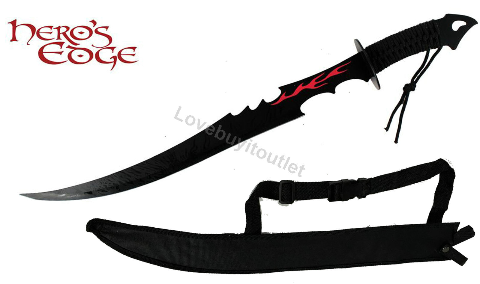 28 Inch 440 stainless steel Zombie Sword with Carrying Bag