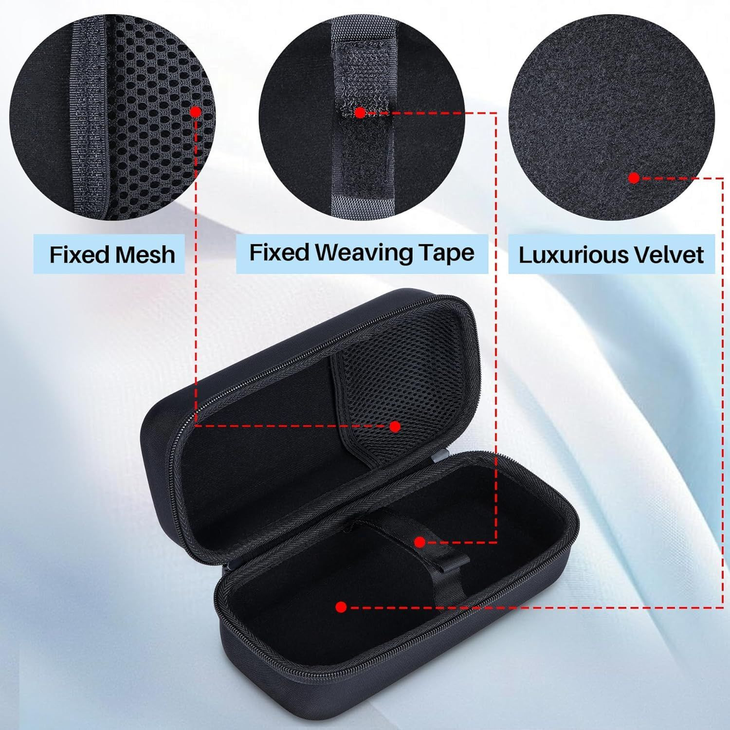 Hard Case Compatible with Blue Tees Golf Player+ GPS Speaker Black