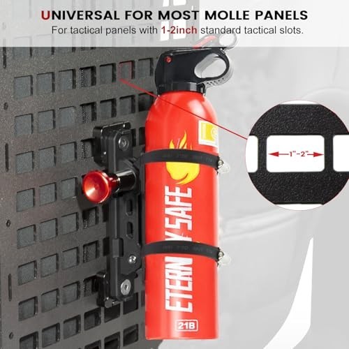 CNC Aluminum Quick Release Fire Extinguisher Mount Molle Panel, Fire Extinguishe
