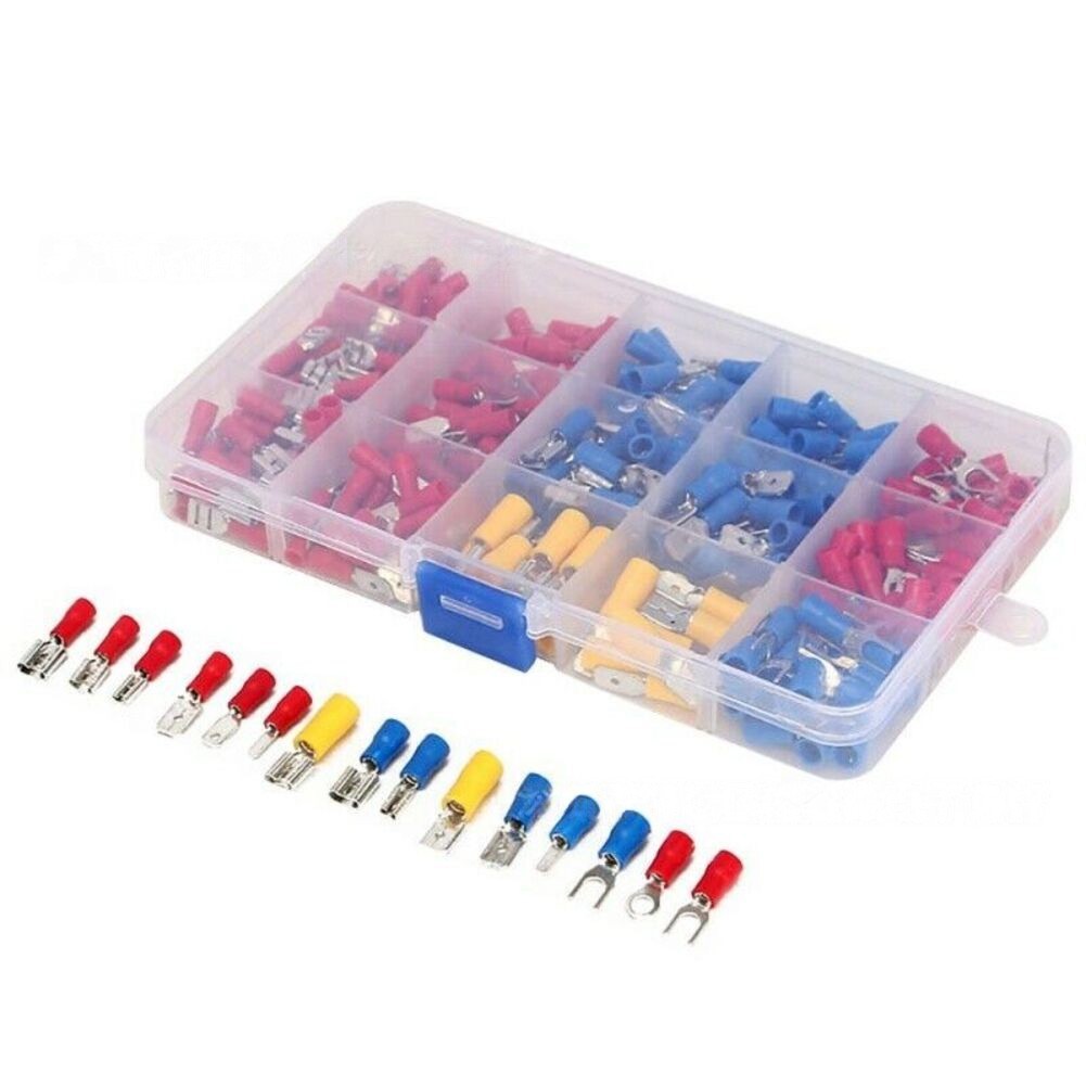 280pcs Cold Pressed Terminal Block Set with Rubber Insulation for Wire Crimp