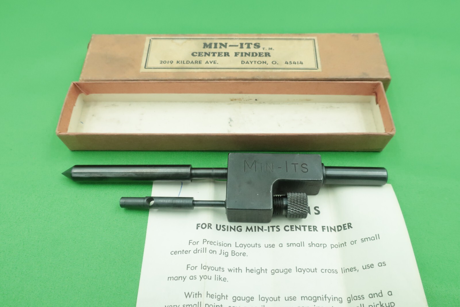 Rare MIN-ITS Center Finder for Dial Test Indicator NOS USA