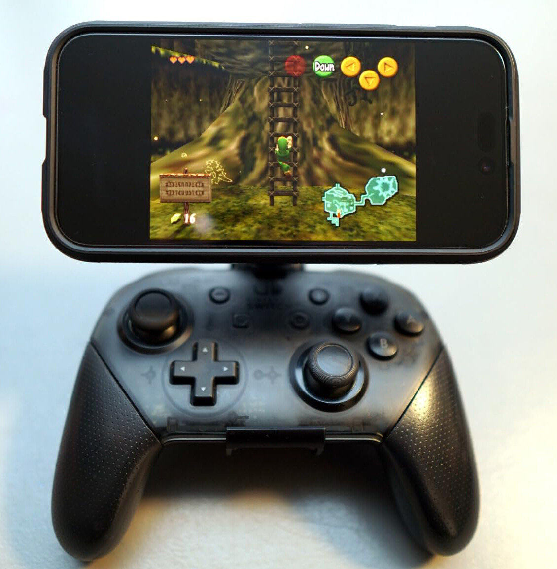 360° Magnetic steering Controller Phone Mount Clip for Switch Lite Gamepad