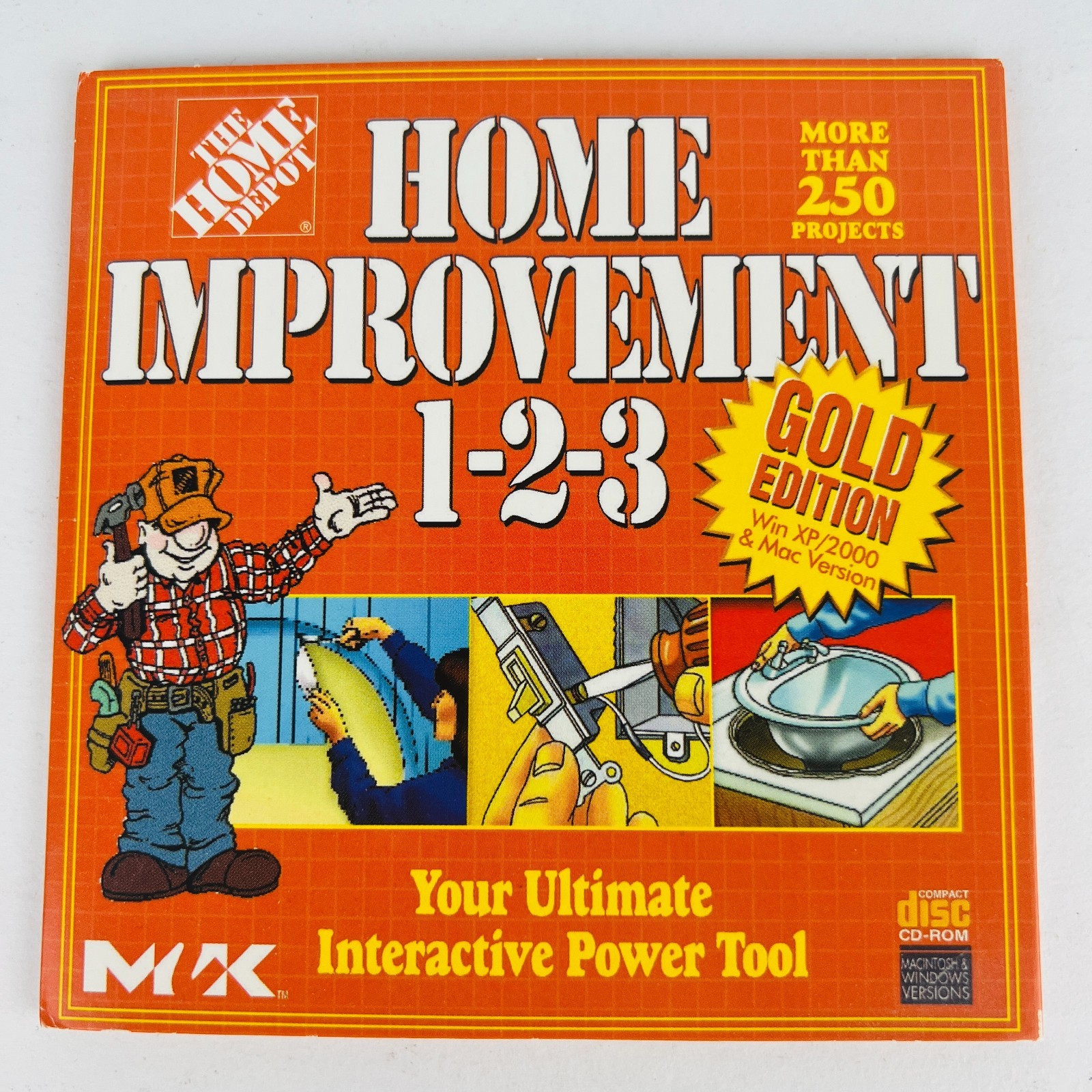 Home Depot - Home Improvement 1-2-3 Gold Edition CD Rom Windows & Mac Edition