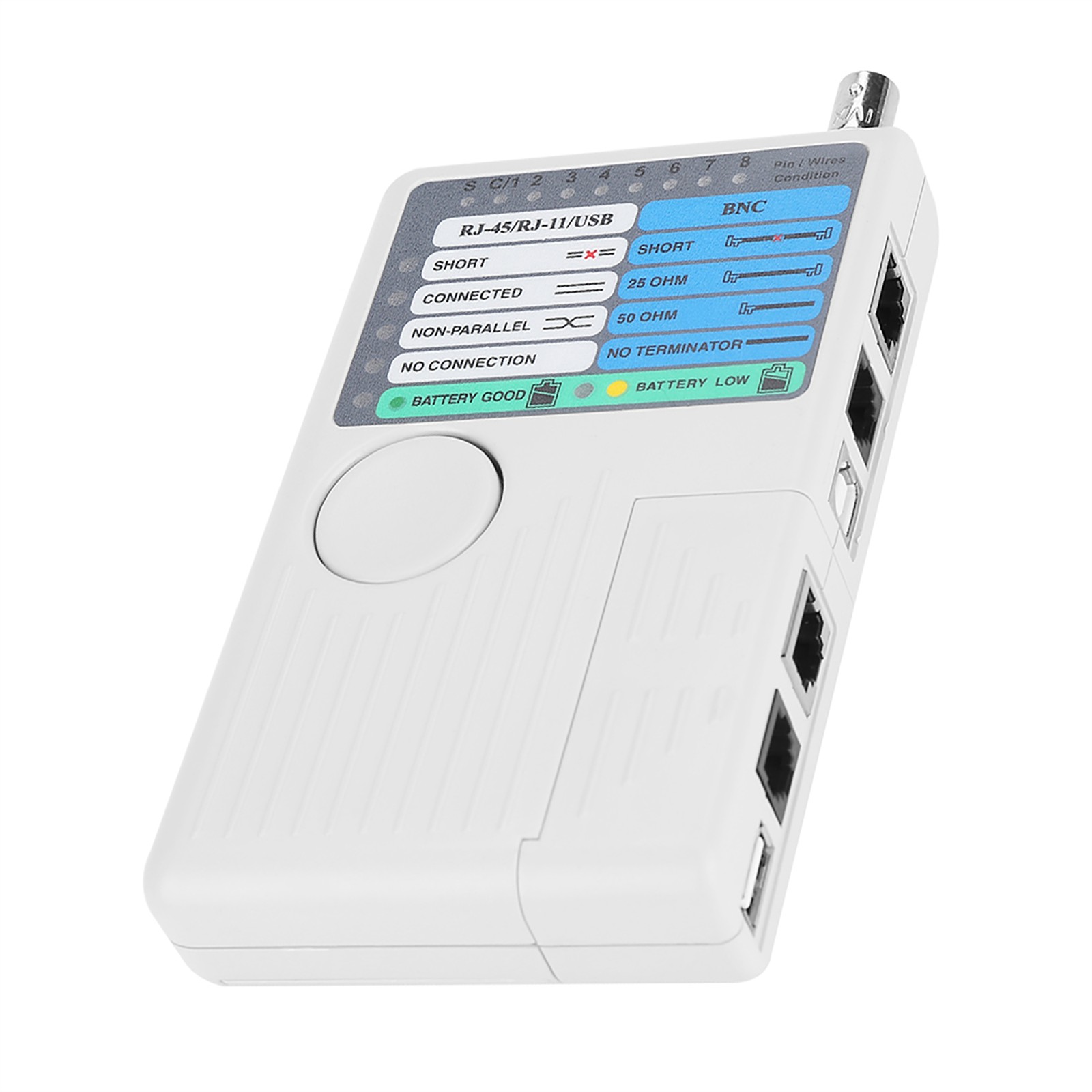 Portable Network Cable Tester for LAN RJ45 RJ11 BNC UTP STP Cables NY