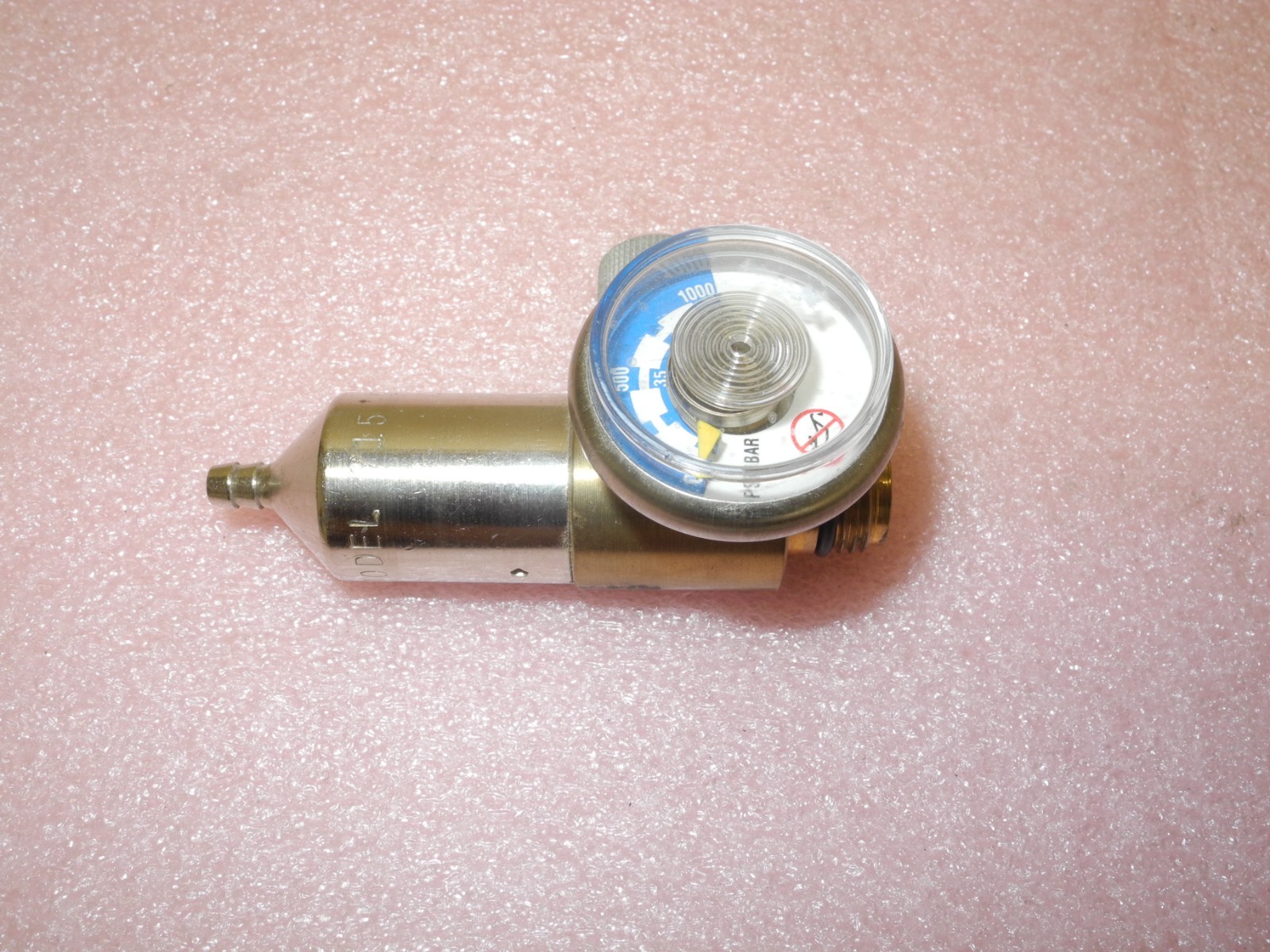INDUSTRIAL SCIENTIFIC MODEL 715 1 LPM PK GAS FLOW REGULATOR VALVE & GAUGE