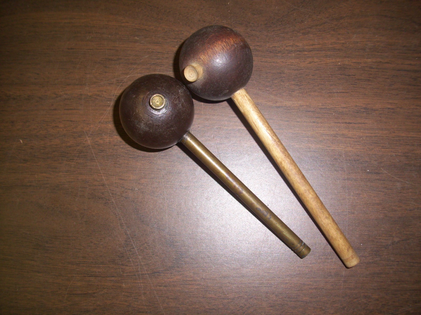 Lot of 2 Muzzleloader Ball Starters Wood & Brass