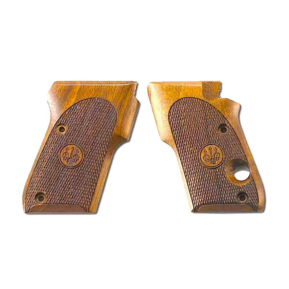 Beretta® - Walnut Pistol OEM Grip Pair For 3032 Tomcat  - Checkered