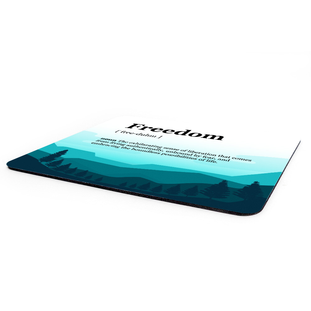 Inspirational Mouse Pad Rectangle - Blue Background (7.75 x 9.25")