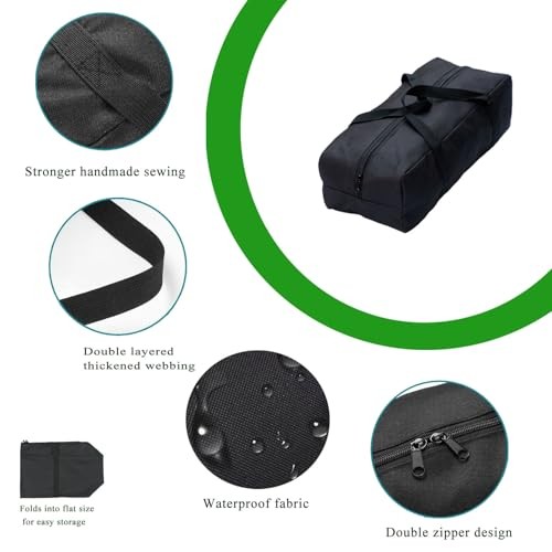 Heavy Duty Water-Resistant Duffle Organizer Bag - Extra Large Foldable Storage