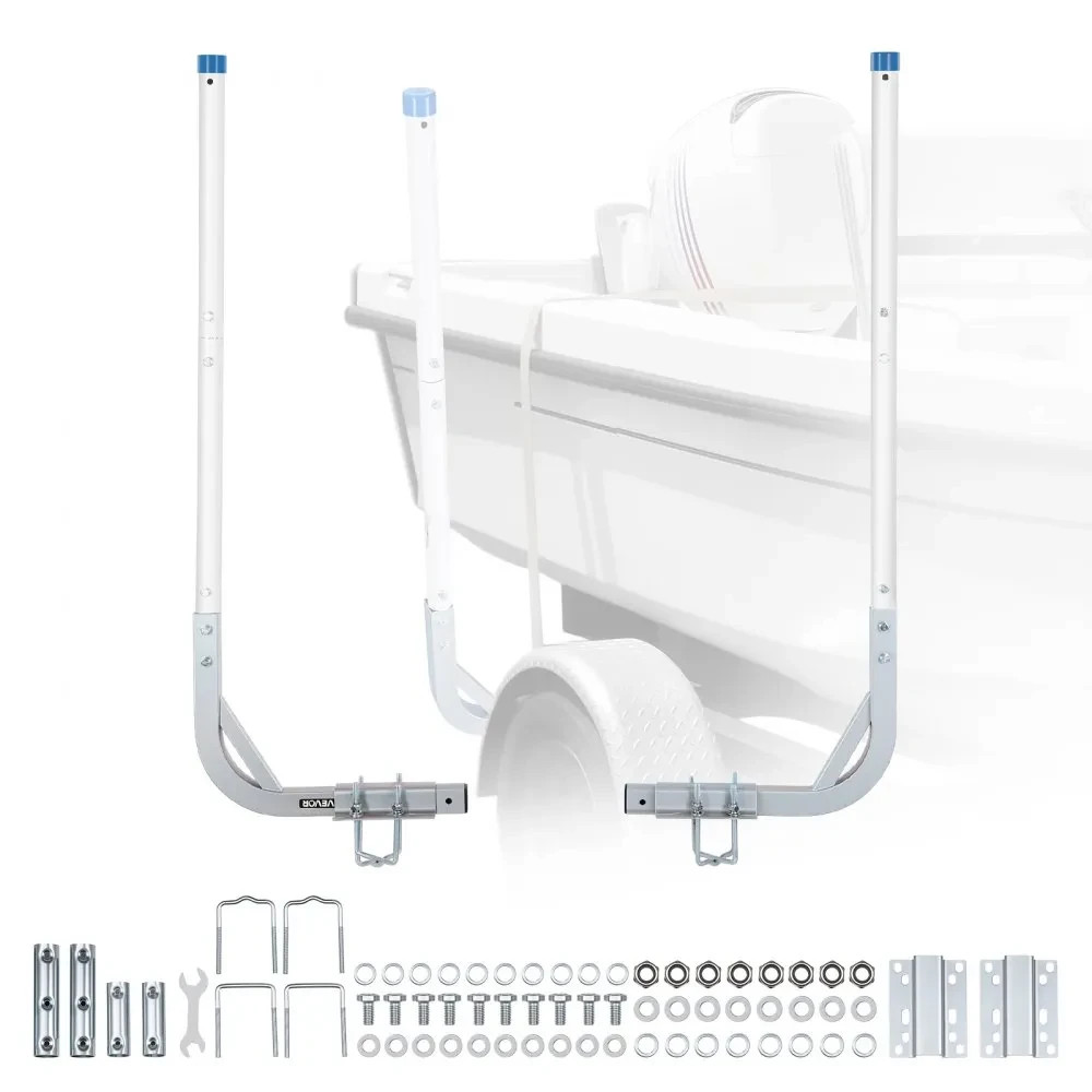 Steel Boat Trailer Guide-Ons — 30.5" / 47.5" Height Poles (2PCS)
