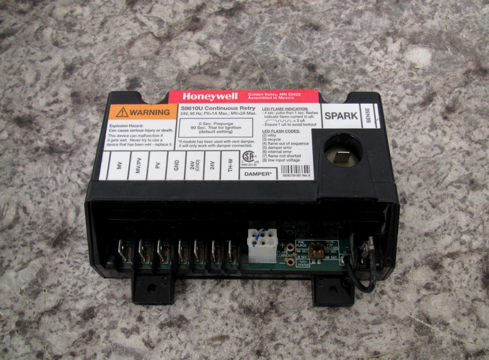 Honeywell S8610U3009 Furnace Ignition Control Circuit Board Module Free Shipping