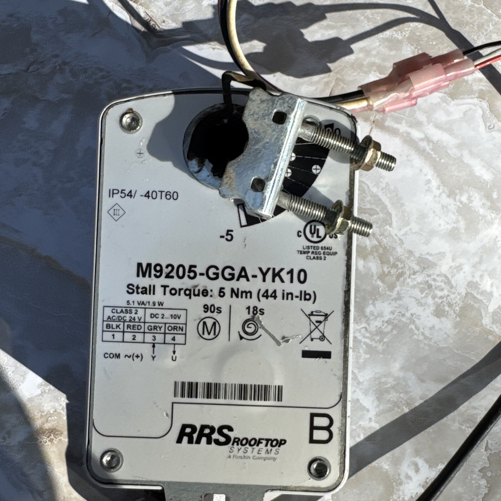 Johnson Controls Damper Actuator M9205-GGA-YK10