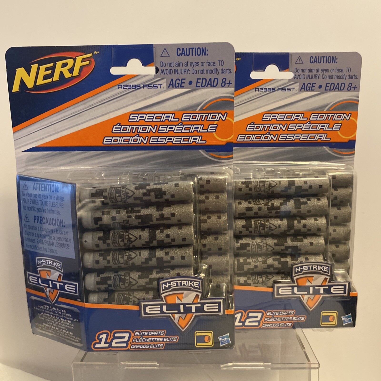 2- Hasbro Nerf N-Strike 12 Elite Darts Sealed In Original Pack, Pick Color Packs