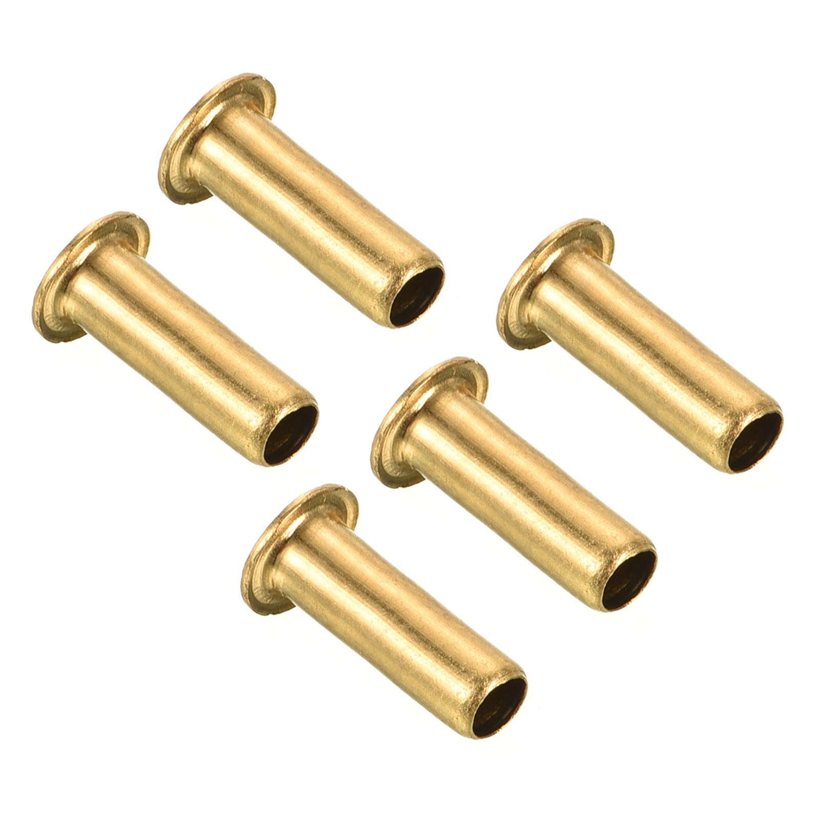5pcs 4mm ID 6.5mm OD Tube Brass Compression Fittings Insert Sleeve Fitting