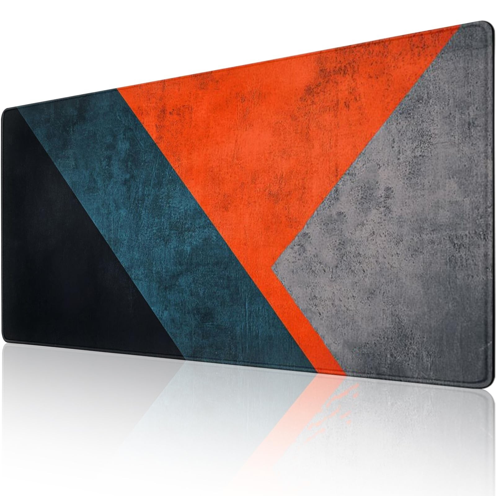 Modern Art Extended Mouse Pad 48" x 24", Abstract Design Desk Mat, Non-Slip R...
