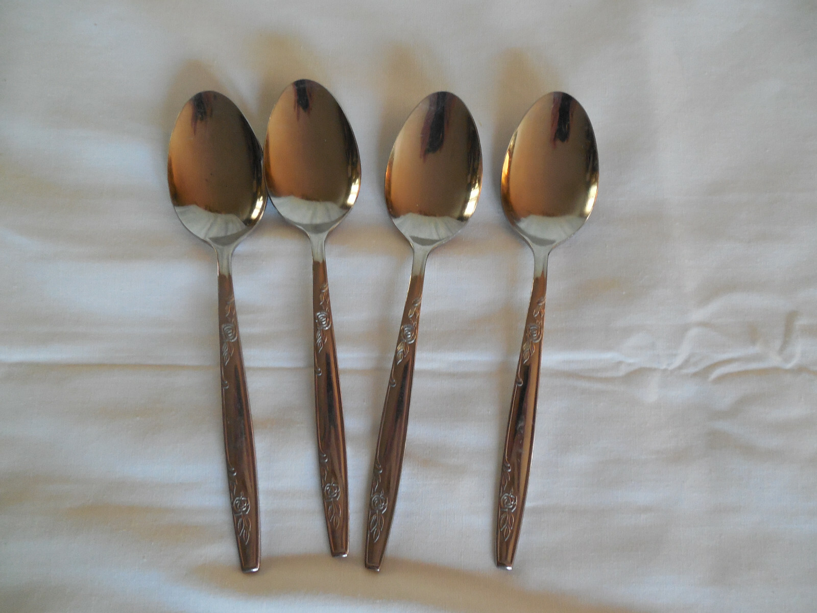IIC imperial international Rosemere 4pc stainless steel flatware spoons Korea