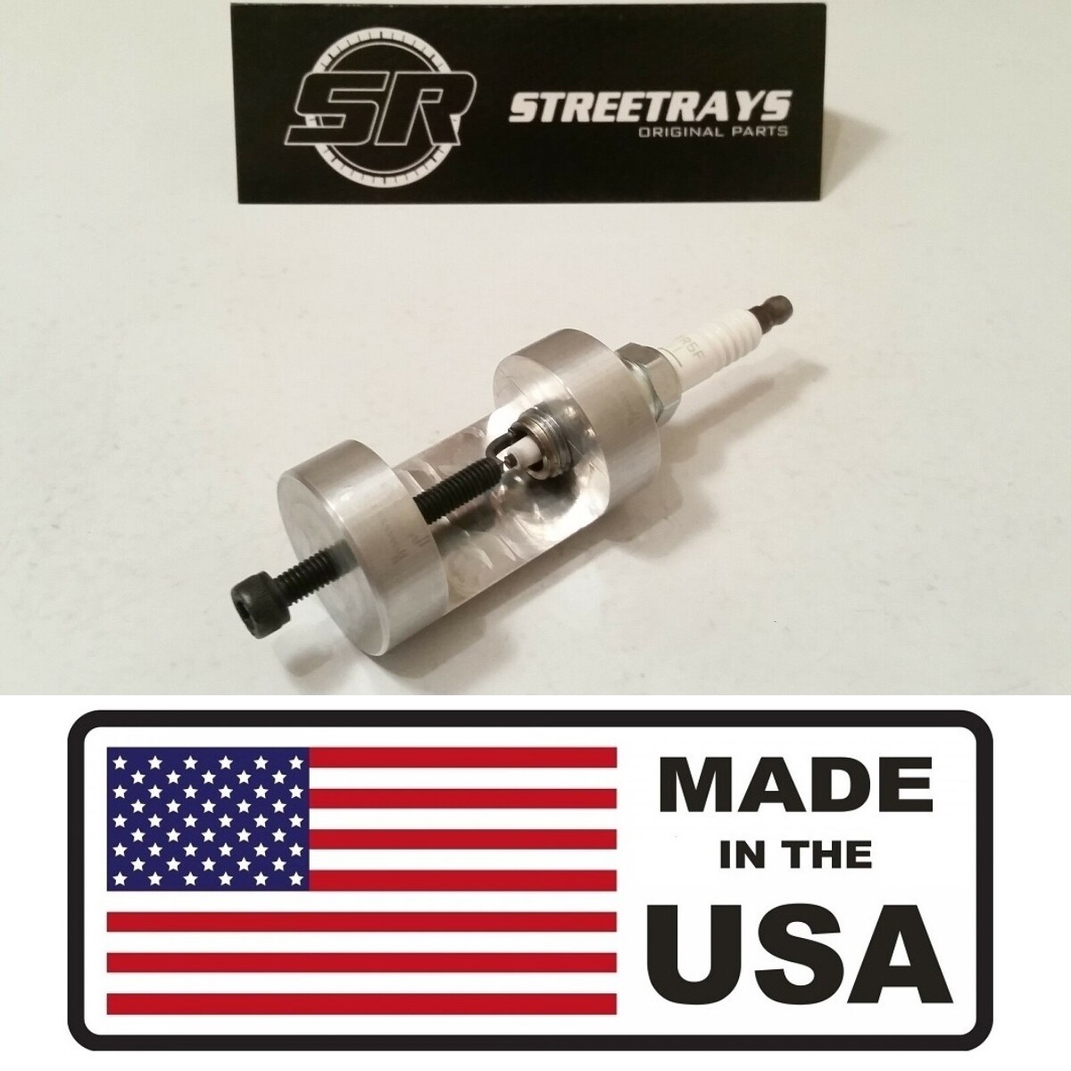 StreetRays Billet Spark Plug Tool Gap Setter Gapping Set Tool Sparkplug 14mm