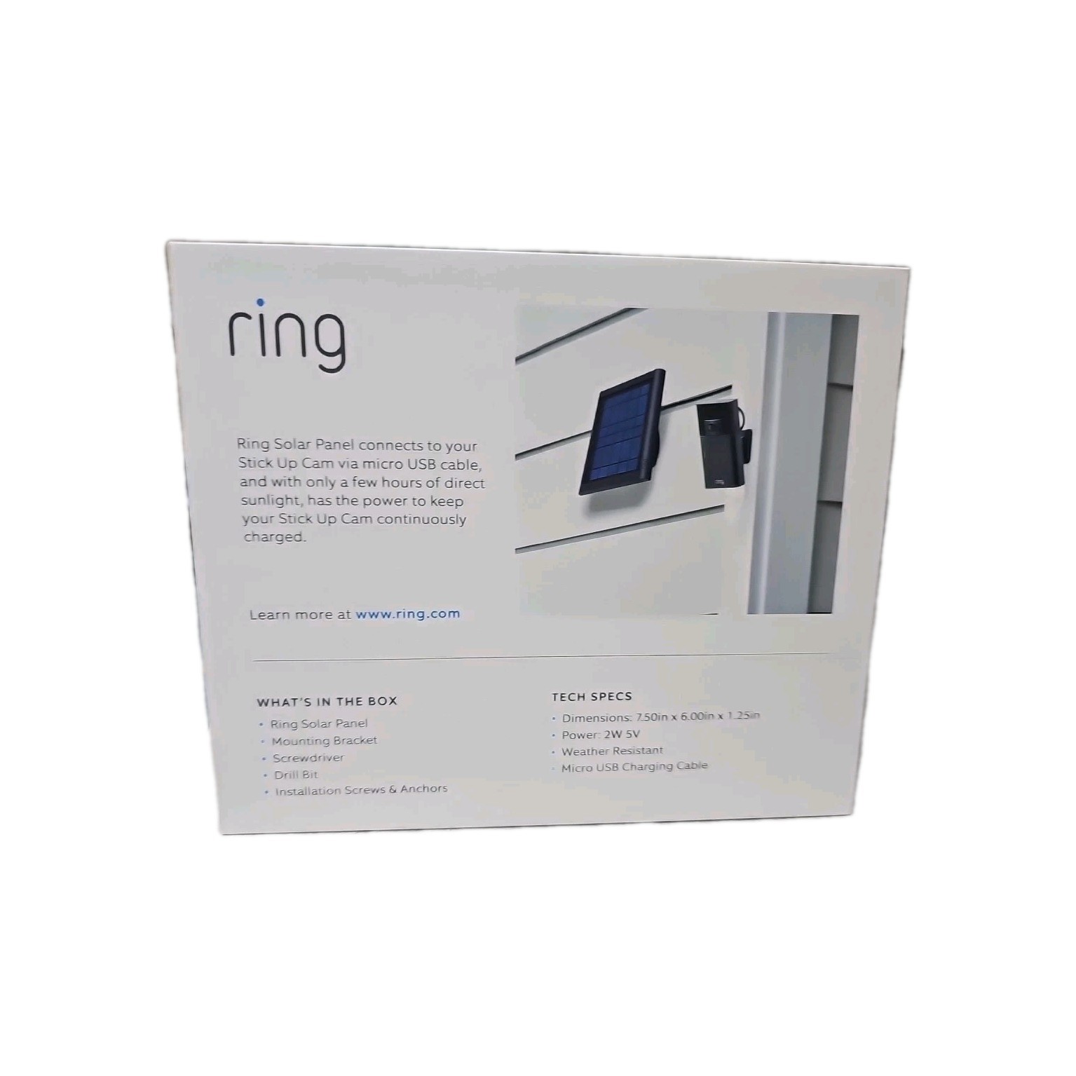 Ring 2nd Gen Solar Panel for Select Ring Security Cameras Brand New Sealed Box🔥