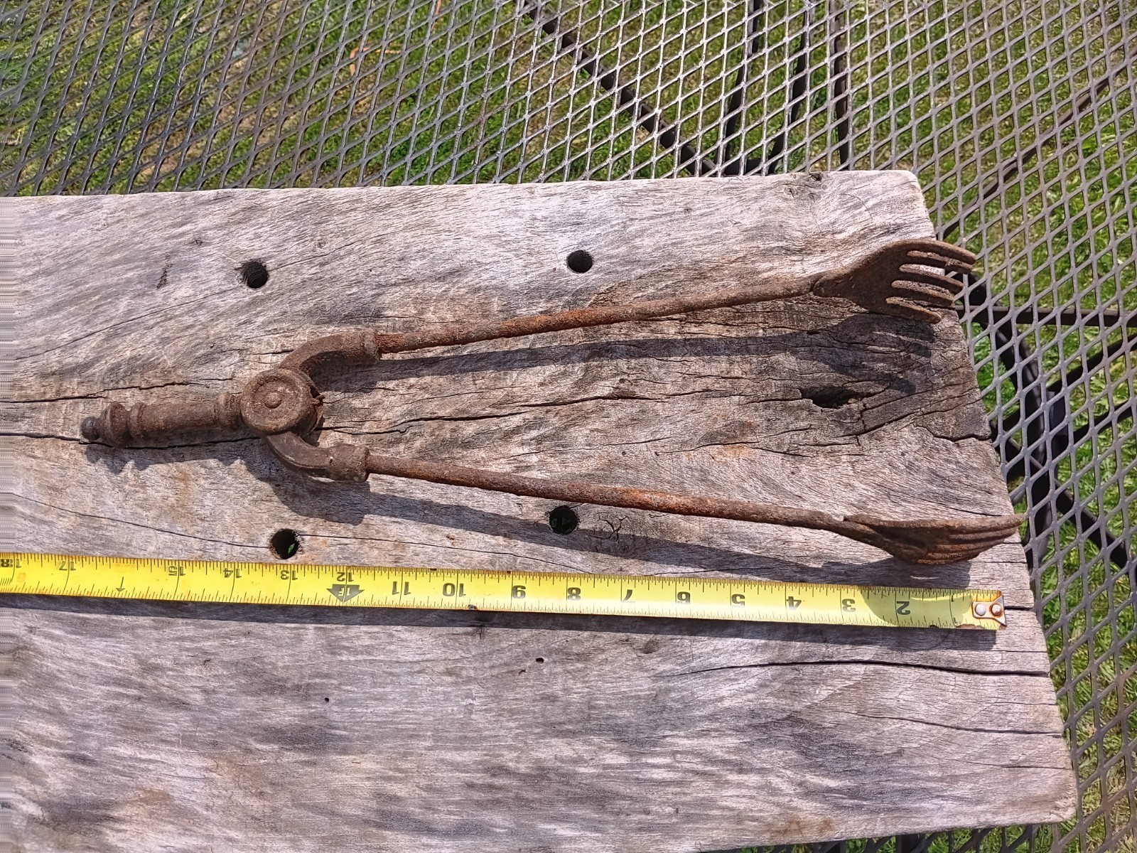 Antique Blacksmithing Coal Tongs