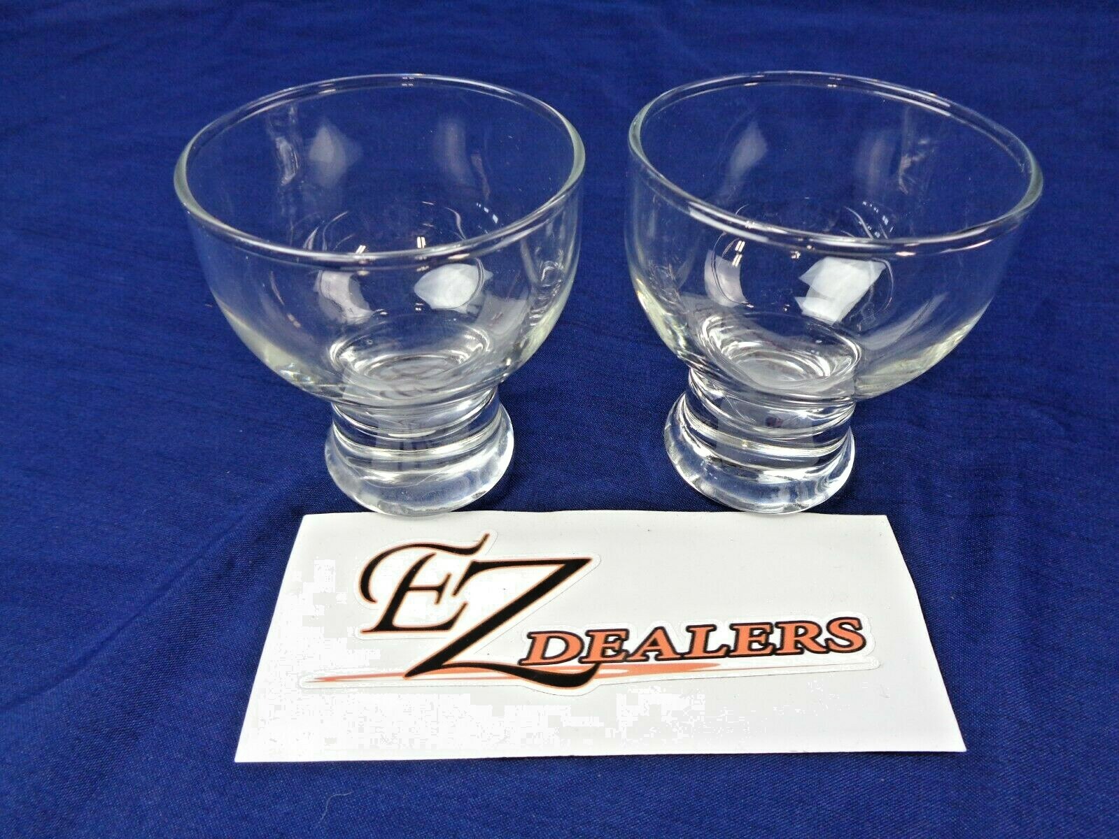 Clear Glass Juice Glasses - Set of 2