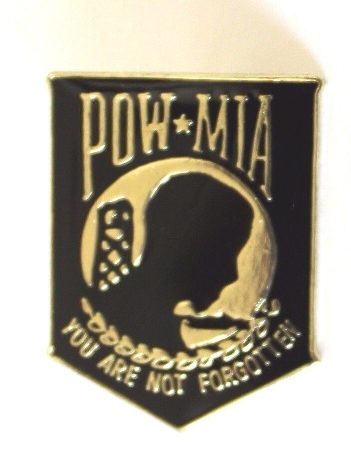 Motorcycle Hat Pin POW MIA Military Biker Enthusiast Vietnam Tie Tac (3505)