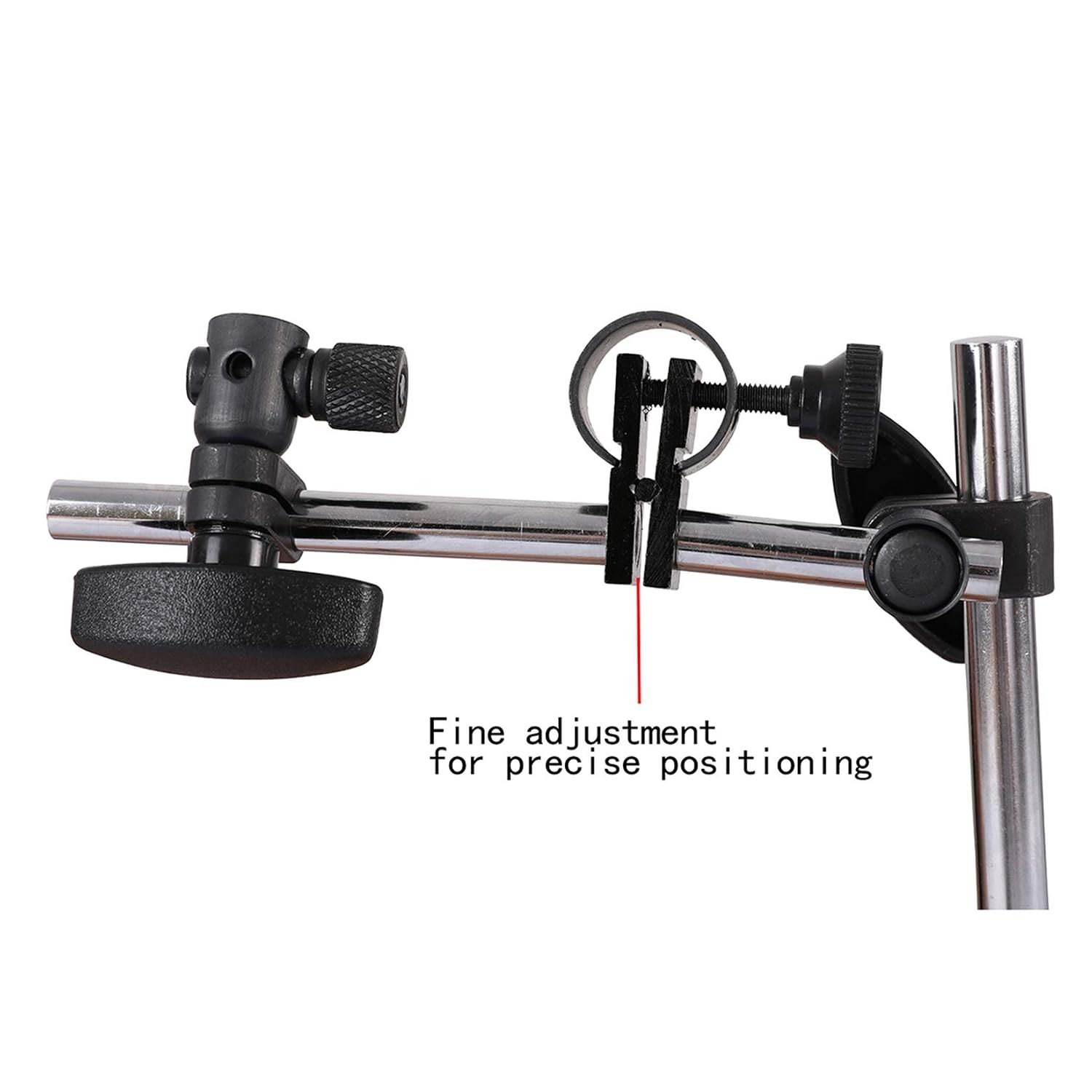Dial Indicator with Magnetic Base Holder Fine Adjustable Long Arm 0-1" Magnet...
